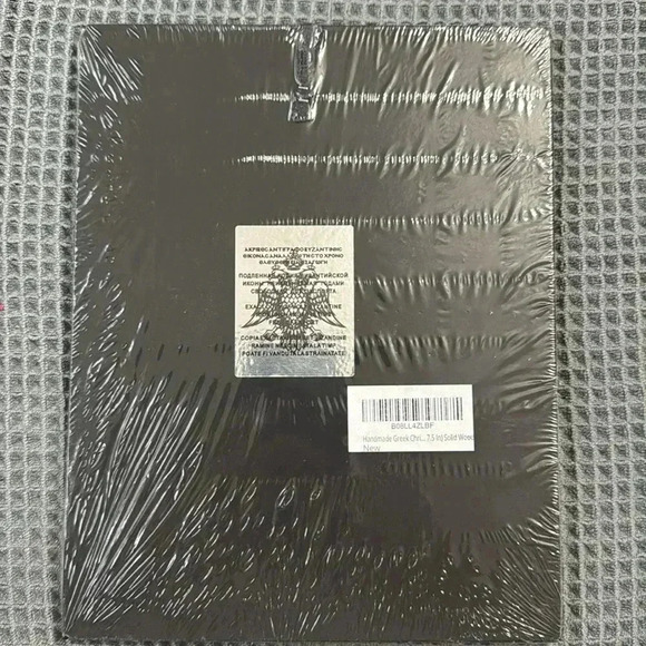 Handmade Greek Christian Orthodox Wood-Metallic icon Crucifixion of Jesus - Picture 3 of 3